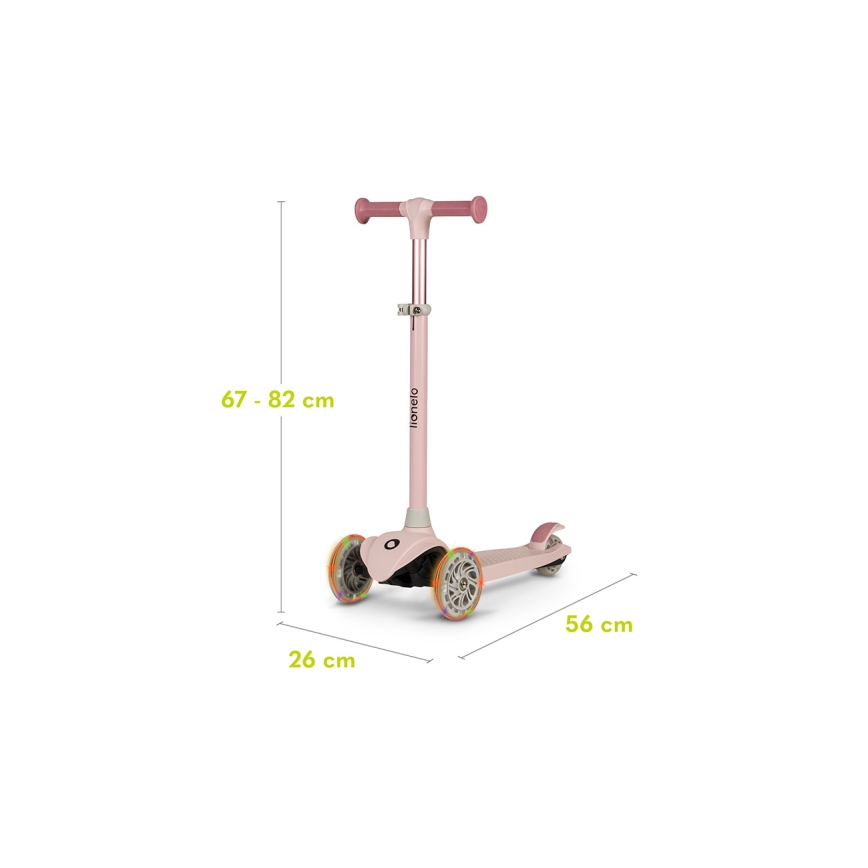 Lionelo - Trottinette enfant JESSY rose