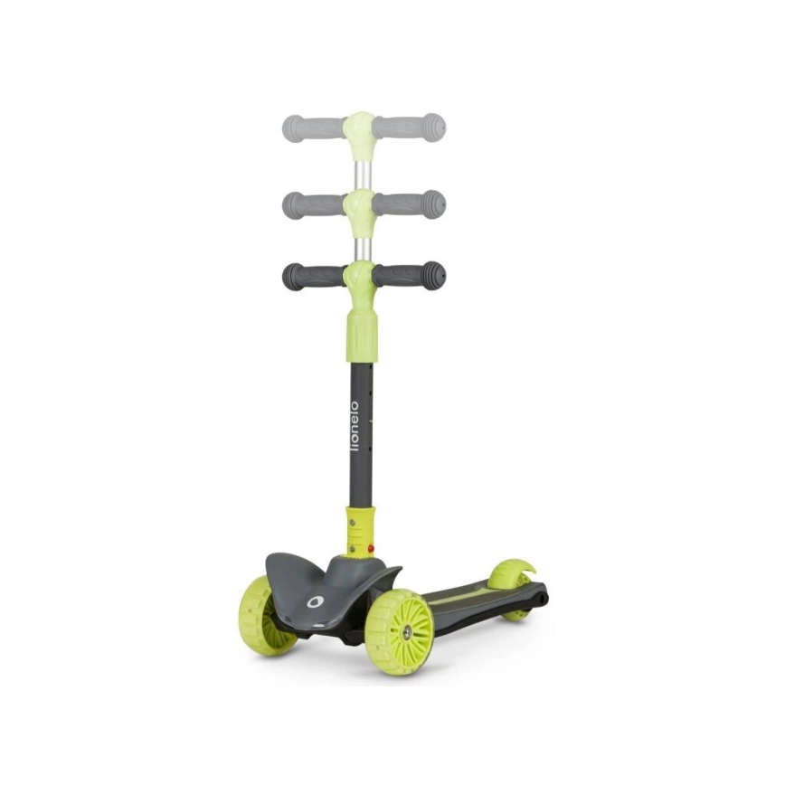 Lionelo - Trottinette enfant TIMMY vert/gris
