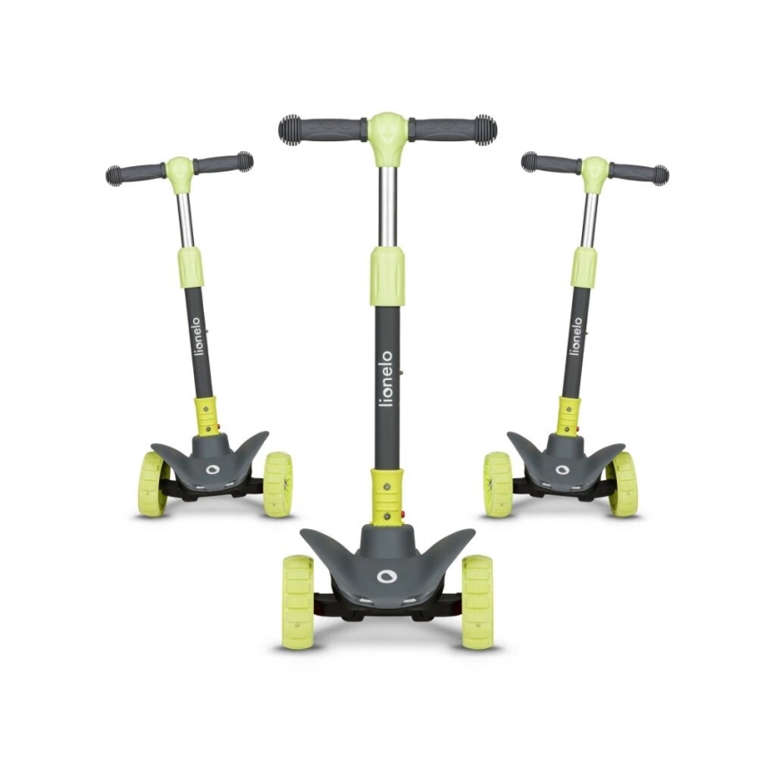Lionelo - Trottinette enfant TIMMY vert/gris