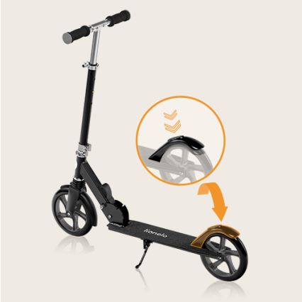 Lionelo - Trottinette pour enfants LUCA noir