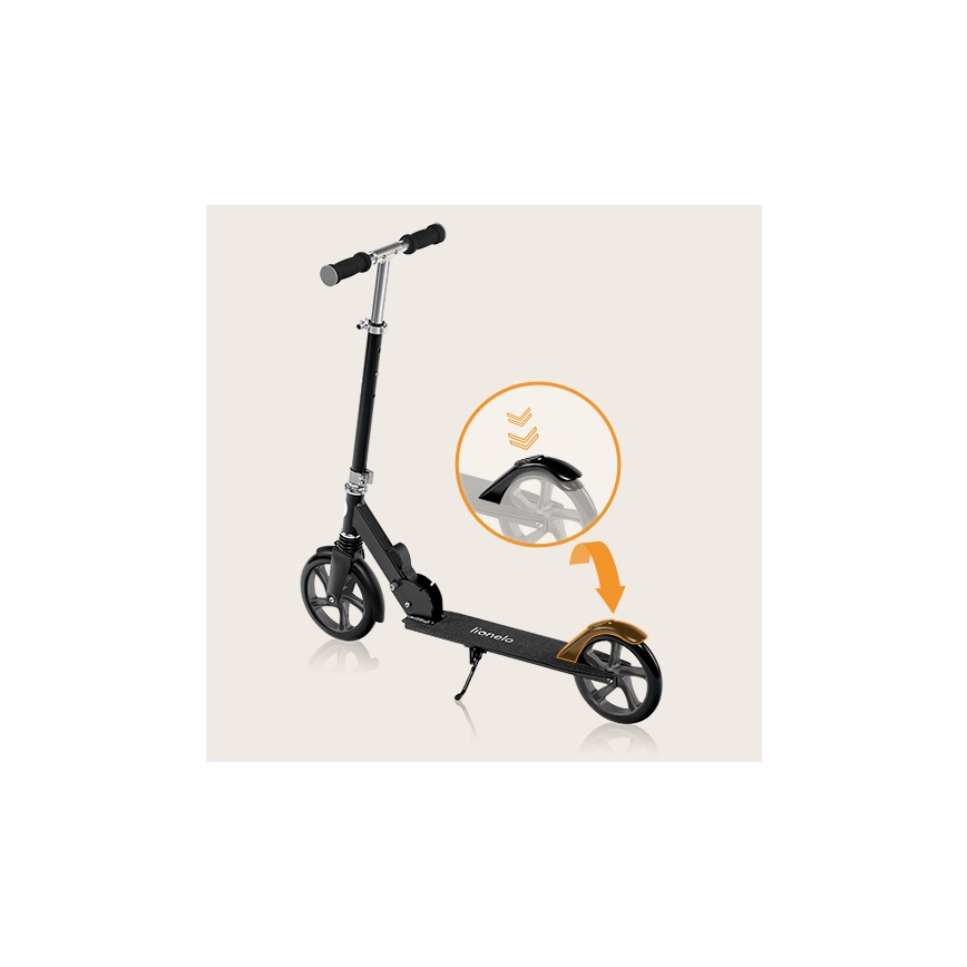 Lionelo - Trottinette pour enfants LUCA noir
