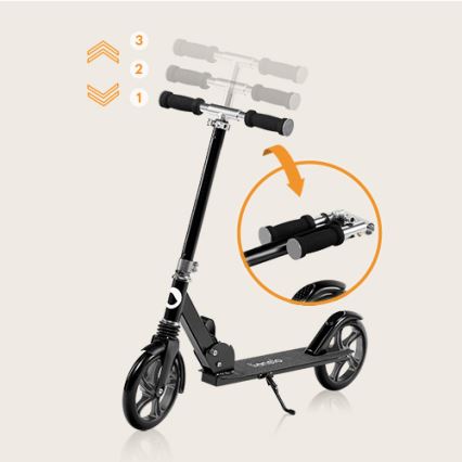Lionelo - Trottinette pour enfants LUCA noir