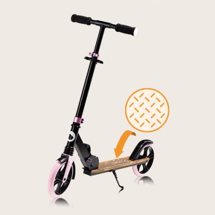 Lionelo - Trottinette pour enfants LUCA noir/rose