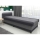 Lit coffre rembourré TALI 80x202 gris/anthracite