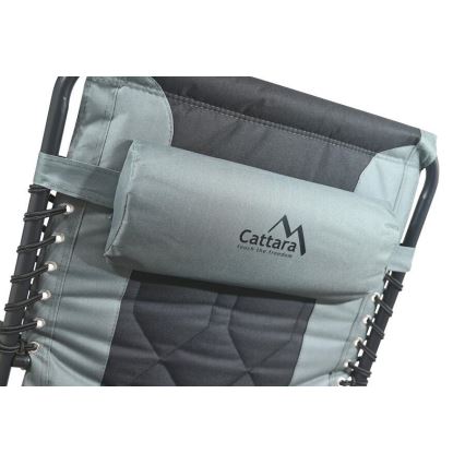 Lit de camping pliant gris