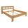 Lit double en bois massif ANGELA 180x200 cm noyer clair