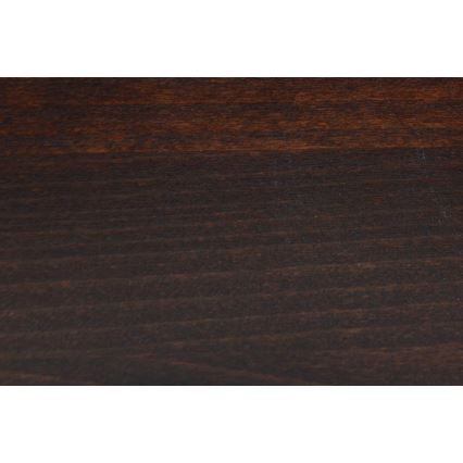 Lit double en bois massif avec espace de rangement ANGELA 180x200 cm noyer foncé