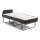 Lit pliant en métal avec matelas HERON 90 x 204 cm, blanc