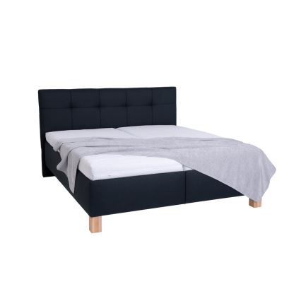 Lit rembourré avec espace de rangement sans matelas MARIA 160x200 cm anthracite