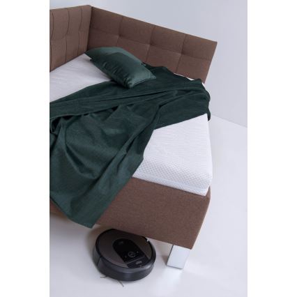 Lit rembourré avec matelas et coffre de rangement MARIA PETITE 120x200 cm marron