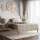 Lit rembourré sans matelas FLORA 180x200 cm beige
