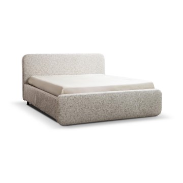 Lit rembourré sans matelas LAJLA 160x200 cm beige