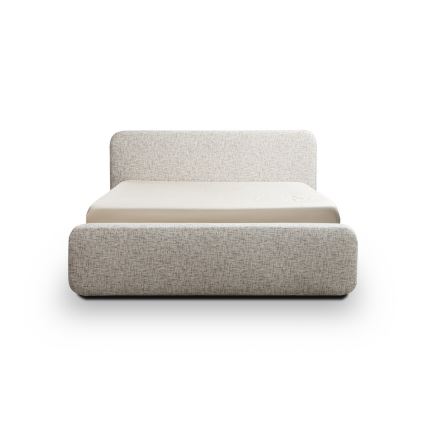 Lit rembourré sans matelas LAJLA 160x200 cm beige