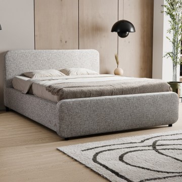 Lit rembourré sans matelas LAJLA 180x200 cm beige