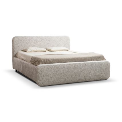 Lit rembourré sans matelas LAJLA 180x200 cm beige