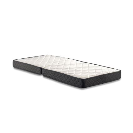 Lit simple pliant en métal HERON 90 x 204 cm, blanc, capacité de charge 120 kg