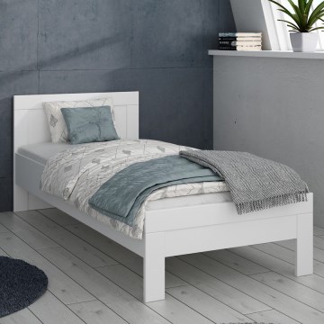 Lit simple SNOWIE 90 x 200 cm, blanc