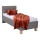 Lit tapissé avec rangement intégré MARIA ONE 90x200 cm taupe, sans matelas