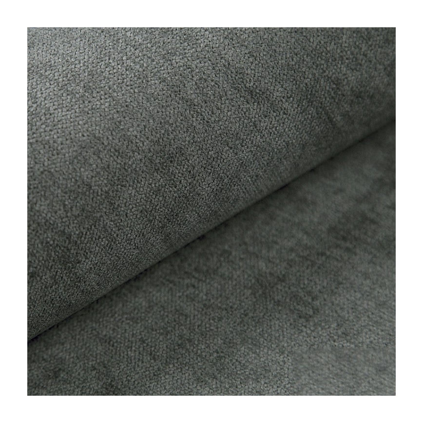 Lit tapissé ISABEL 160x200 avec matelas à ressorts et coffre de rangement, gris