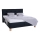 Lit tapissé MARIA 180x200 cm avec coffre de rangement, sans matelas, anthracite