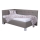 Lit tapissé MARIA PETITE 120x200 cm taupe avec matelas et coffre de rangement