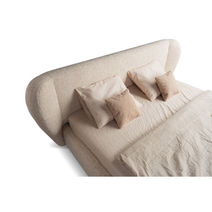 Lit tapissé sans matelas DALIA 180x200 cm gris
