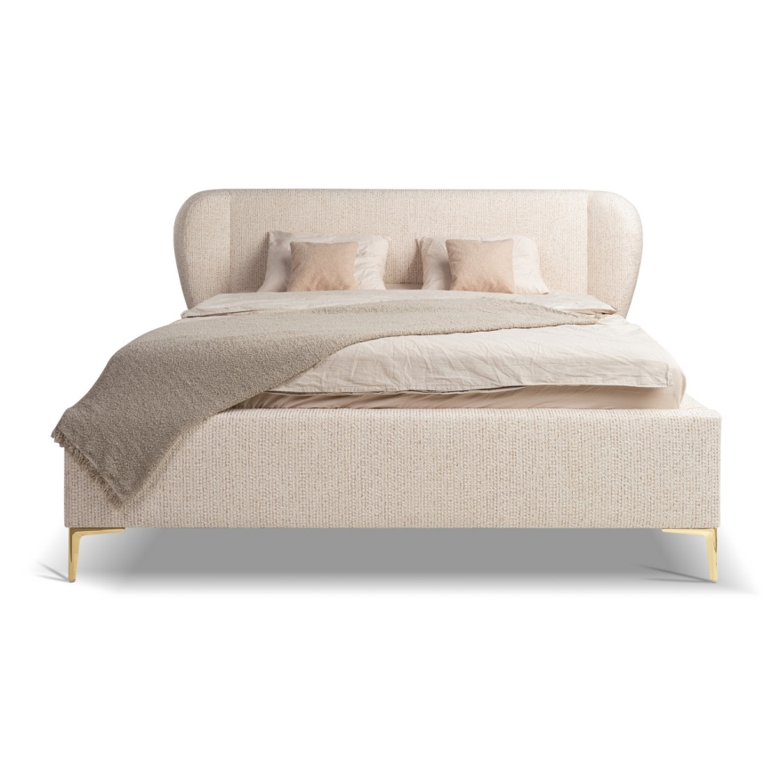 Lit tapissé sans matelas DALIA 180x200 cm gris
