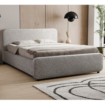 Lit tapissé sans matelas LAJLA 180x200 cm beige