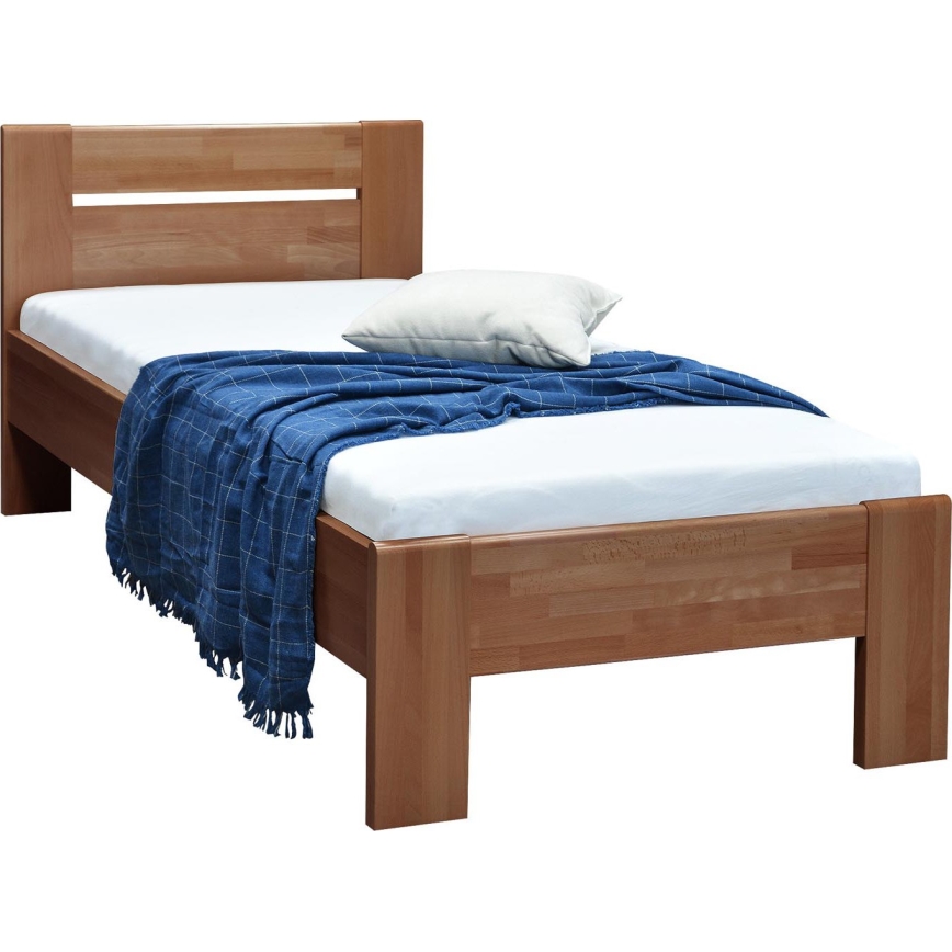 Lit une place AMBER 90 x 200 cm, coloris prune