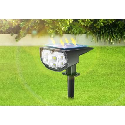 Litom - LOT 2x Luminaire solaire LED à intensité variable 2en1 LED/3,7V IP68