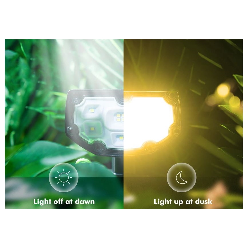 Litom - LOT 2x Luminaire solaire LED à intensité variable 2en1 LED/3,7V IP68