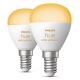 LOT 2x Ampoule à intensité variable LED Philips Hue WHITE AMBIANCE P45 E14/5,1W/230V 2200-6500K