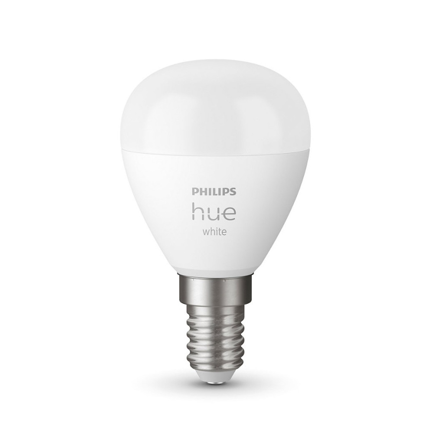 LOT 2x Ampoule à intensité variable LED Philips Hue WHITE P45 E14