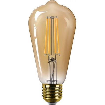 LOT 2x Ampoule à intensité variable LED VINTAGE Philips ST64 E27/4,2W/230V 2200K