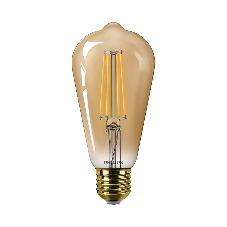 LOT 2x Ampoule à intensité variable LED VINTAGE Philips ST64 E27/4,2W/230V 2200K