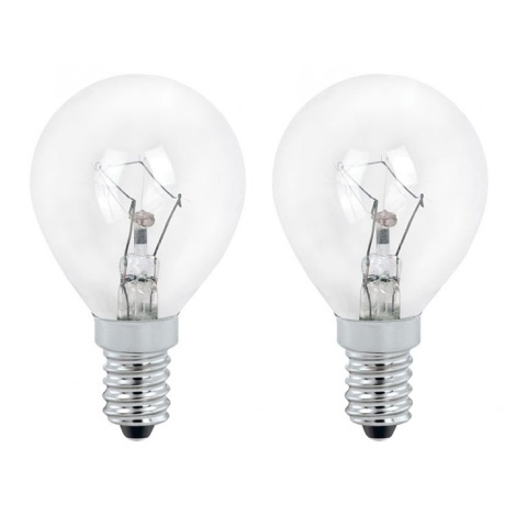 LOT 2x Ampoule industrielle E14/60W transparent - EGLO 12437