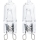 LOT 2x Ampoule industrielle G9/25W/230V 2700K - Aigostar