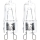 LOT 2x Ampoule industrielle G9/40W/230V 2700K - Aigostar