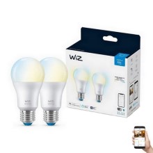 LOT 2x ampoule LED à intensité variable A60 E27/8W/230V 2700-6500K CRI 90 Wi-Fi - WiZ