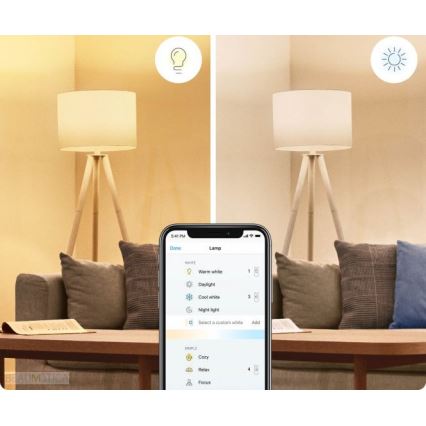 LOT 2x ampoule LED à intensité variable A60 E27/8W/230V 2700-6500K CRI 90 Wi-Fi - WiZ