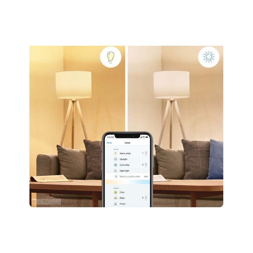 LOT 2x ampoule LED à intensité variable A60 E27/8W/230V 2700-6500K CRI 90 Wi-Fi - WiZ