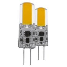 LOT 2x Ampoule LED à intensité variable G4/1,8W/12V - Eglo 11552