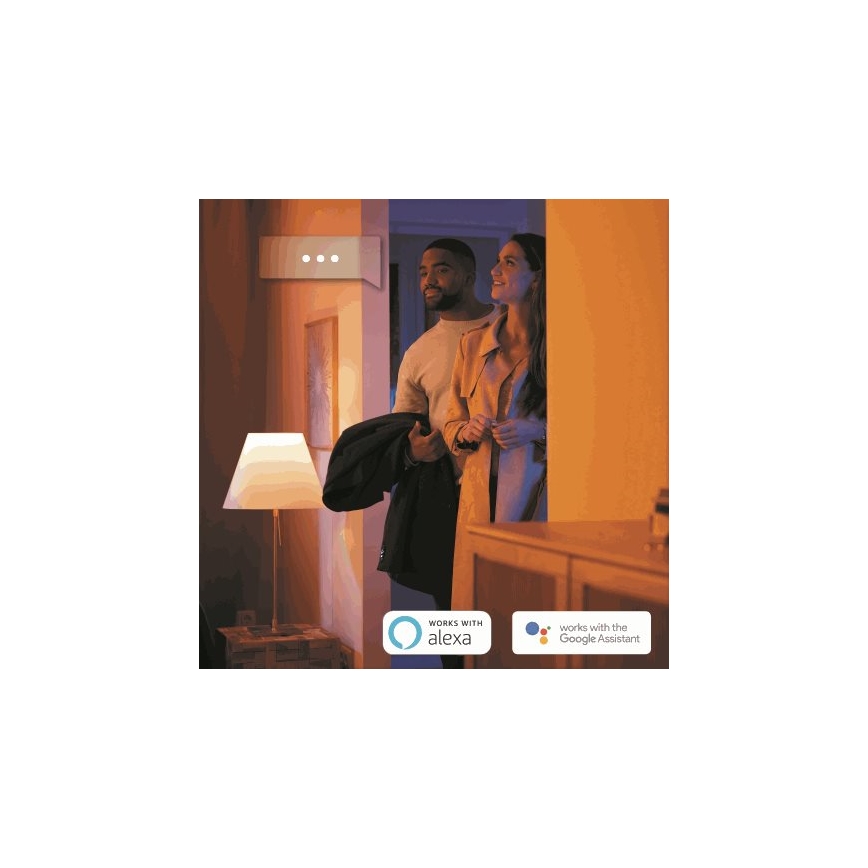 LOT 2x Ampoule LED à intensité variable Philips Hue WHITE AMBIANCE E27/8,5W/230V 2200-6500K
