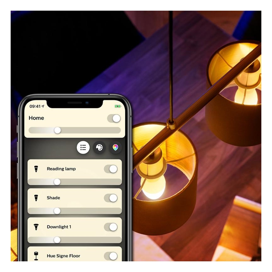 LOT 2x Ampoule LED à intensité variable Philips Hue WHITE E14/5,5W/230V 2700K