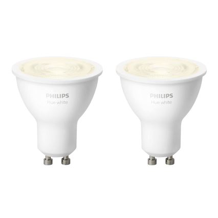 LOT 2x Ampoule LED à intensité variable Philips Hue WHITE GU10/5,2W/230V 2700K