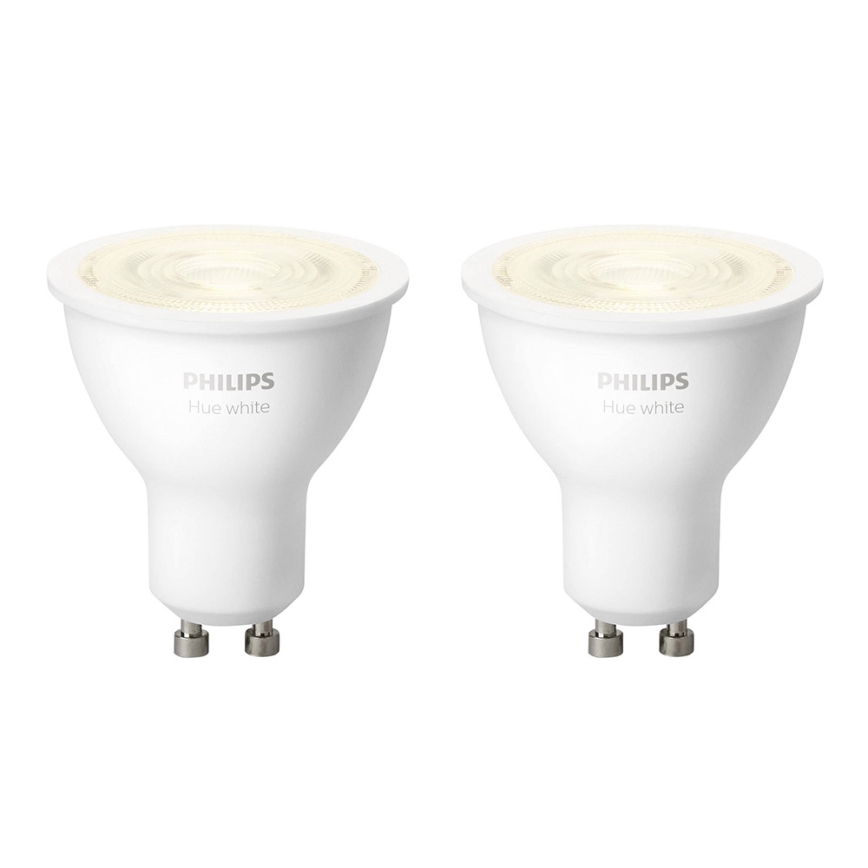 LOT 2x Ampoule LED à intensité variable Philips Hue WHITE GU10/5,2W/230V  2700K