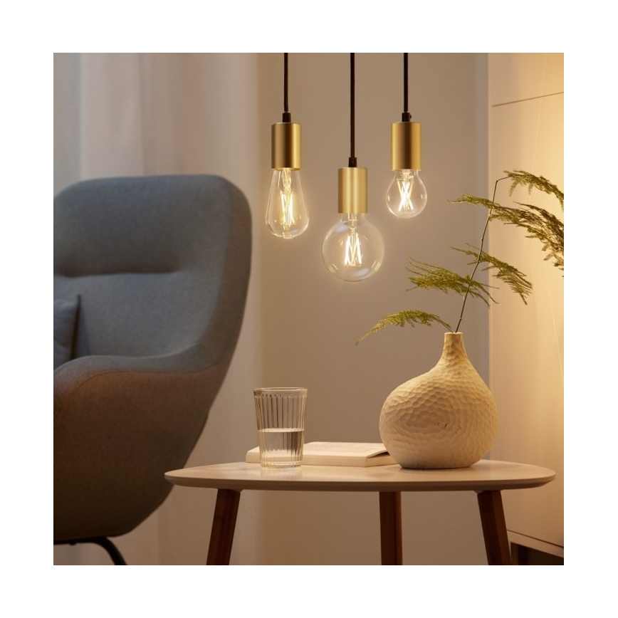 LOT 2x Ampoule LED à intensité variable VINTAGE FILAMENT A60 E27/6,7W/230V 2700-6500K CRI 90 Wi-Fi - WiZ