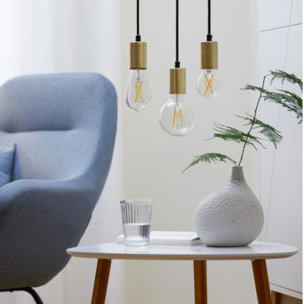 LOT 2x Ampoule LED à intensité variable VINTAGE FILAMENT A60 E27/6,7W/230V 2700-6500K CRI 90 Wi-Fi - WiZ