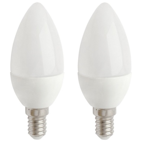 LOT 2x Ampoule LED E14/5,5W/230V 2700K- Attralux