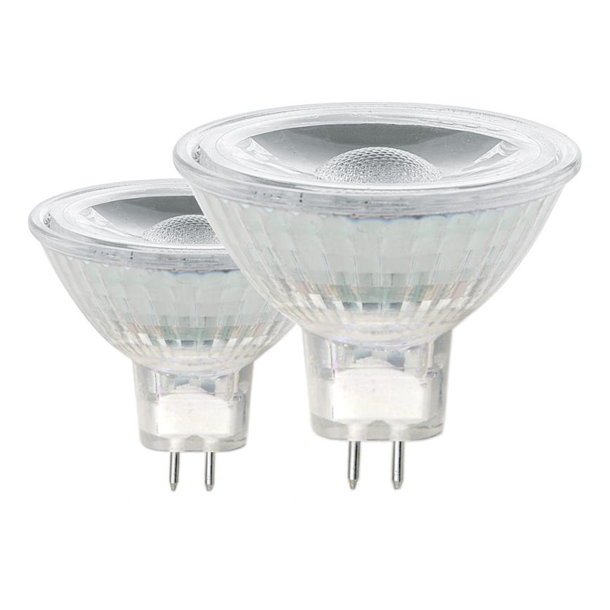 LOT 2x Ampoule LED GU5,3/MR16/3W 3000K - Eglo 11512